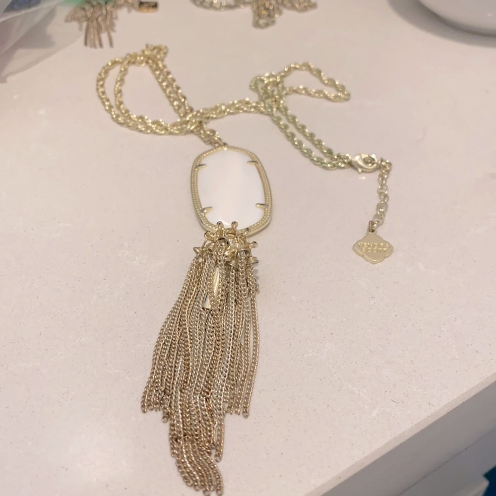 Kendra Scott Rayne gold tassel necklace